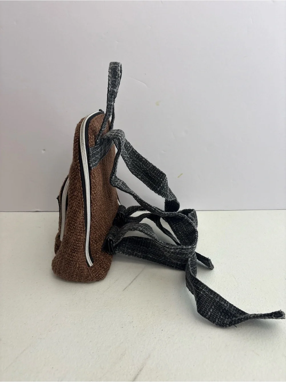 brown Dime Bags Club Kid mini backpack Earthy Canvas